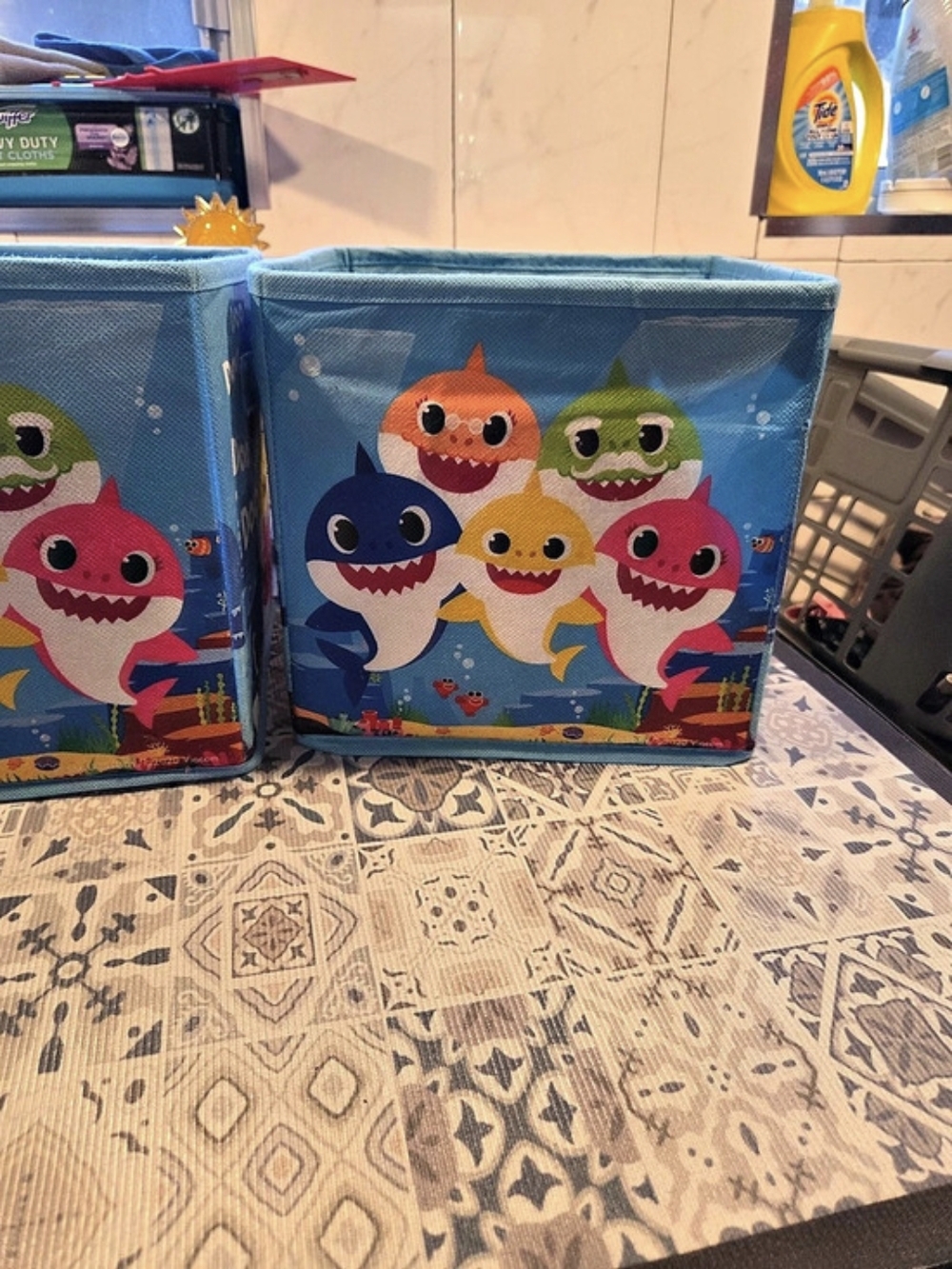 Nickelodeon Kids Shark Print Storage Bins